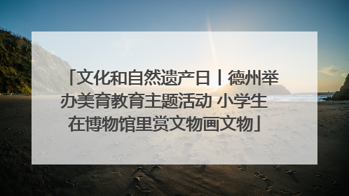 文化和自然遗产日丨德州举办美育教育主题活动 小学生在博物馆里赏文物画文物